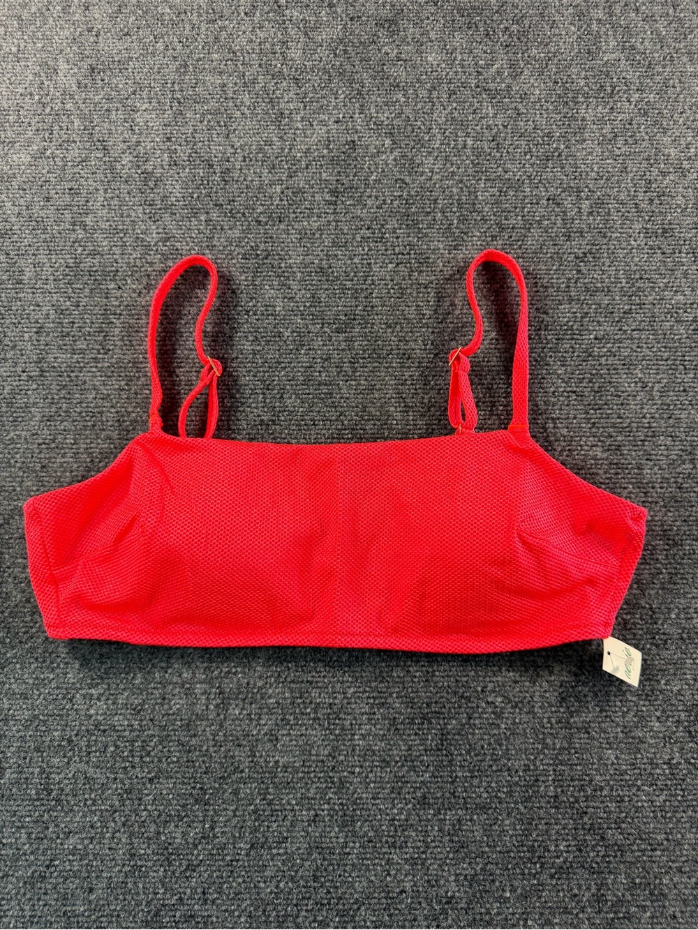 Aerie Red Scoop Bikini Bathing Suit Top Size XL Coastal Beach Vacay